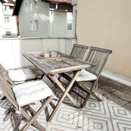 Zentrale Wohnung + Dachterrasse Зонтхофен Экстерьер фото